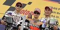 Jorge Lorenzo, Dani Pedrosa, Valentino Rossi