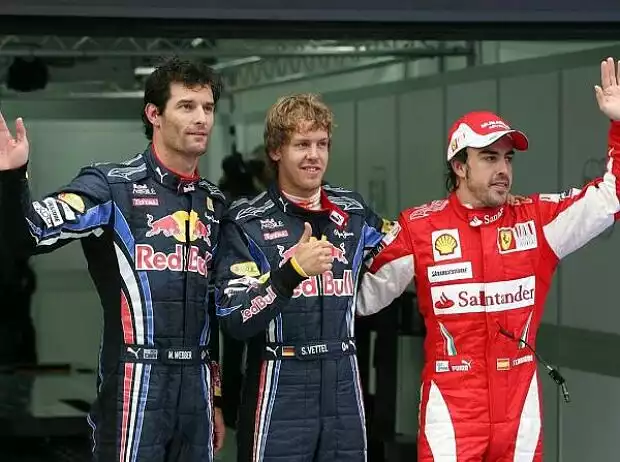 Fernando Alonso, Mark Webber, Sebastian Vettel Titel-Bild zur News: Fernando Alonso, Mark Webber, Sebastian Vettel
