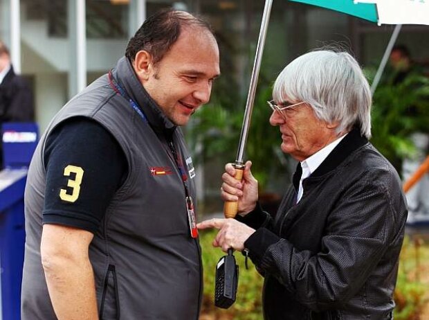Titel-Bild zur News: Bernie Ecclestone (Formel-1-Chef), Colin Kolles (Teamchef)