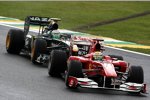 Felipe Massa (Ferrari) und Heikki Kovalainen (Lotus) 