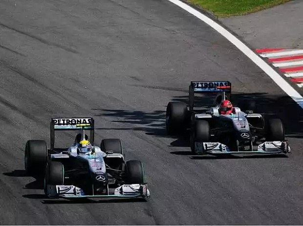 Nico Rosberg, Michael Schumacher Titel-Bild zur News: Nico Rosberg, Michael Schumacher