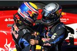 Mark Webber und Sebastian Vettel (Red Bull) 
