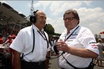 Peter Sauber (Teamchef) und Norbert Haug (Mercedes-Motorsportchef) 