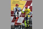 Jorge Lorenzo und Valentino Rossi (Yamaha) 