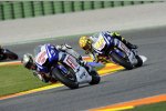 Jorge Lorenzo und Valentino Rossi (Yamaha) 