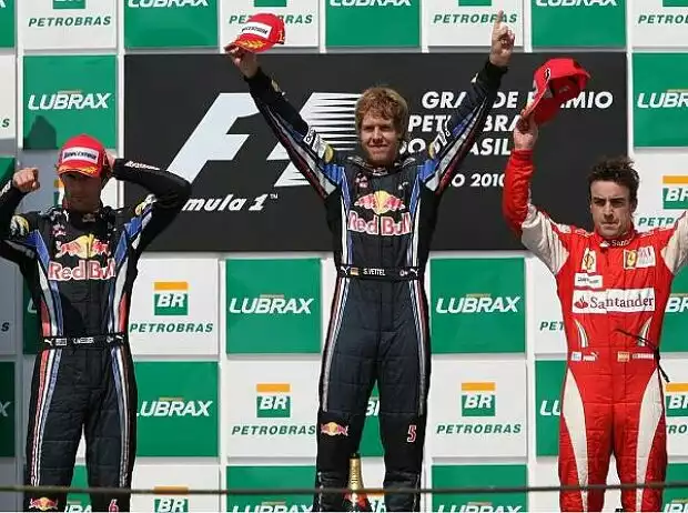 Sebastian Vettel, Mark Webber, Fernando Alonso Titel-Bild zur News: Sebastian Vettel, Mark Webber, Fernando Alonso