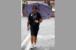 Rubens Barrichello (Williams) im Regen in Abu Dhabi