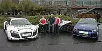 Tom Kristensen, Hans-Joachim Stuck und Mattias Ekström