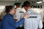 FIA-Präsident Jean Todt und Michael Schumacher (Mercedes) 