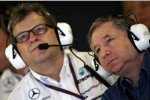 Norbert Haug (Mercedes-Motorsportchef)  und FIA-Präsident Jean Todt