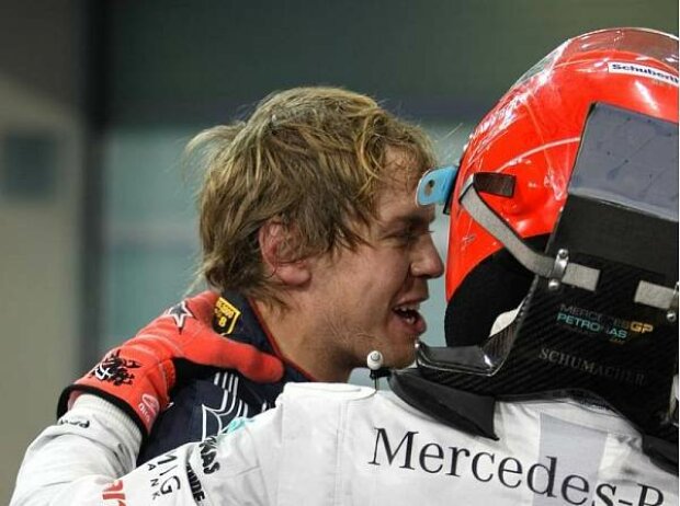 Michael Schumacher gratuliert Sebastian Vettel