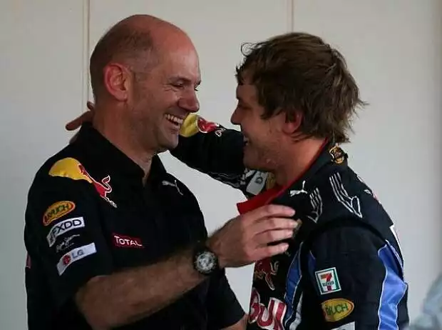 Adrian Newey (Technischer Direktor), Sebastian Vettel Titel-Bild zur News: Adrian Newey (Technischer Direktor), Sebastian Vettel