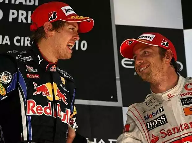 Jenson Button, Sebastian Vettel Titel-Bild zur News: Jenson Button, Sebastian Vettel