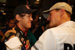 Sebastian Vettel (Red Bull) und Michael Schumacher (Mercedes) 