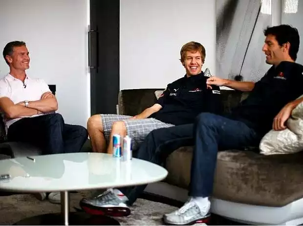 David Coulthard, Mark Webber, Sebastian Vettel Titel-Bild zur News: David Coulthard, Mark Webber, Sebastian Vettel