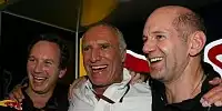 Christian Horner, Dietrich Mateschitz und Adrian Newey