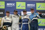 Robert Huff (Chevrolet), Gabriele Tarquini (SR), Sergio Hernandez (Proteam), Norbert Michelisz (Zengõ) 
