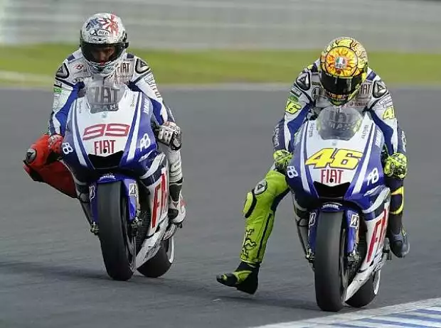 Titel-Bild zur News: Jorge Lorenzo, Valentino Rossi