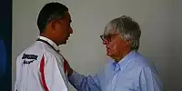 Bernie Ecclestone (Formel-1-Chef), Hiroshi Yasukawa (Motorsportdirektor Bridgestone)