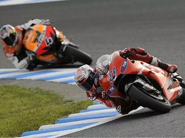 Casey Stoner, Andrea Dovizioso Titel-Bild zur News: Casey Stoner, Andrea Dovizioso