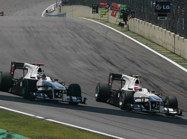 Nick Heidfeld und Kamui Kobayashi