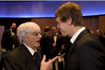 Bernie Ecclestone (Formel-1-Chef) und Sebastian Vettel (Red Bull) 