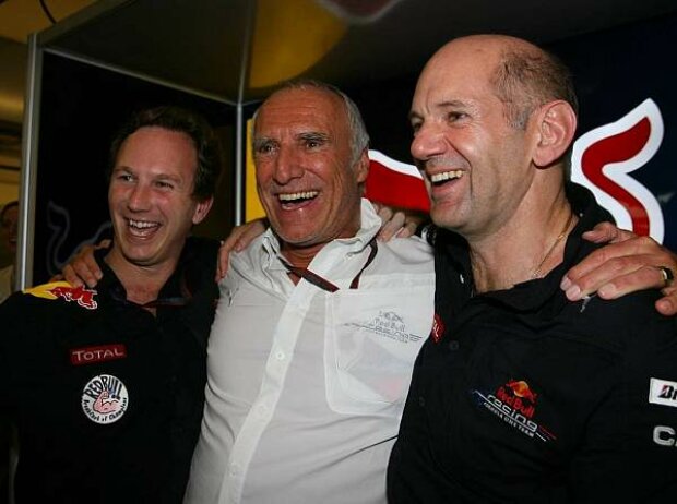 Christian Horner, Dietrich Mateschitz und Adrian Newey