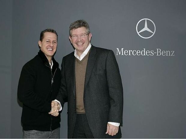 Michael Schumacher und Ross Brawn