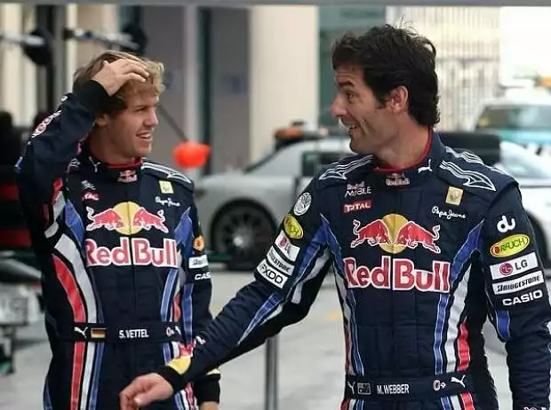 Titel-Bild zur News: Mark Webber, Sebastian Vettel