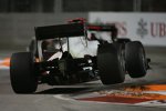 Nick Heidfeld in Singapur - das Rennen endete mit einer Kollision mit Michael Schumacher