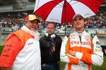 Vijay Mallya, Manager Manfred Zimmermann und Adrian Sutil verhandeln noch über einen Vertrag für 2011