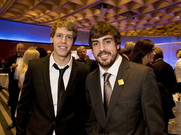 Titel-Bild zur News: Sebastian Vettel und Fernando Alonso