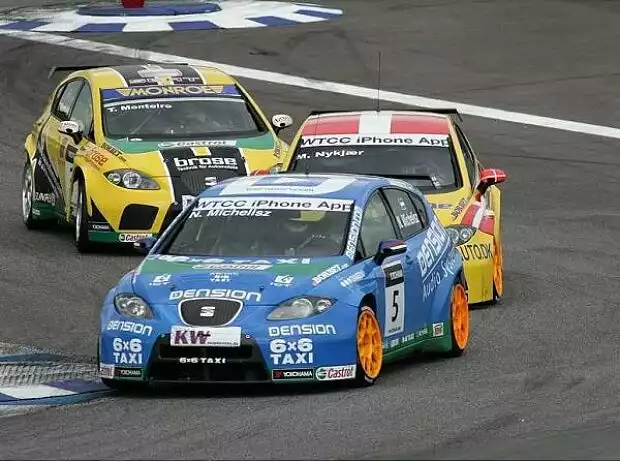 Titel-Bild zur News: Michel Nykjaer, Tiago Monteiro, Norbert Michelisz