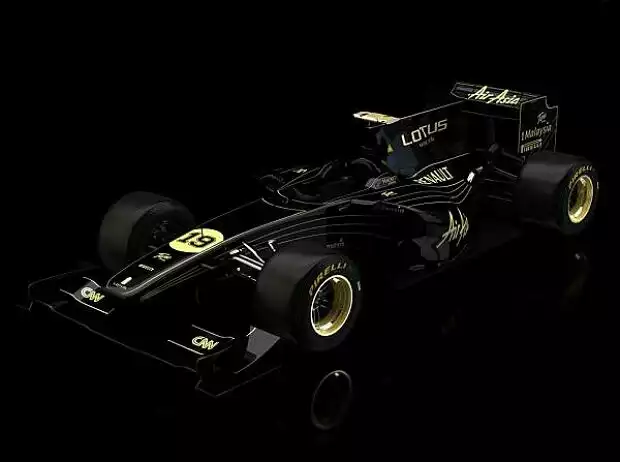 Schwarz-goldene Lotus-Fanlackierung Titel-Bild zur News: Schwarz-goldene Lotus-Fanlackierung