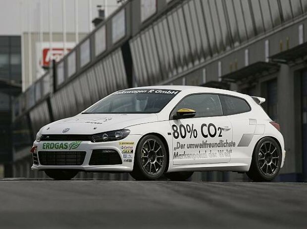 Titel-Bild zur News: Volkswagen Scirocco R-Cup, betrieben mit Bio-Erdgas