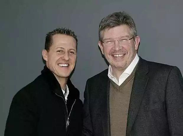 Ross Brawn (Teamchef), Michael Schumacher Titel-Bild zur News: Ross Brawn (Teamchef), Michael Schumacher