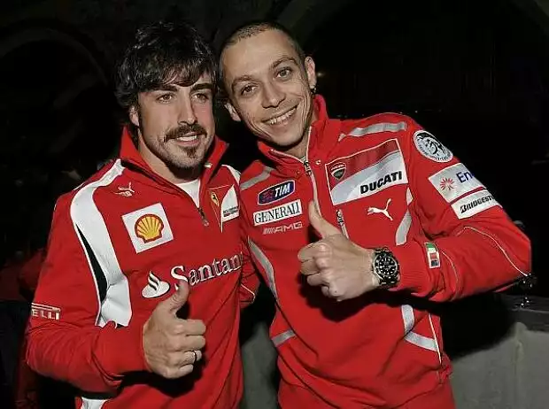 Valentino Rossi, Fernando Alonso Titel-Bild zur News: Valentino Rossi, Fernando Alonso