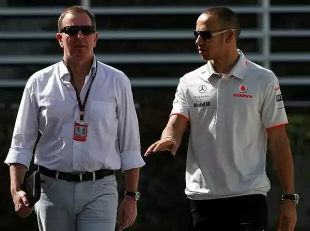 Lewis Hamilton, Martin Brundle Titel-Bild zur News: Lewis Hamilton, Martin Brundle