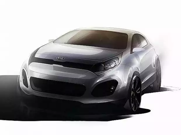 Kia Rio Skizze Titel-Bild zur News: Kia Rio Skizze