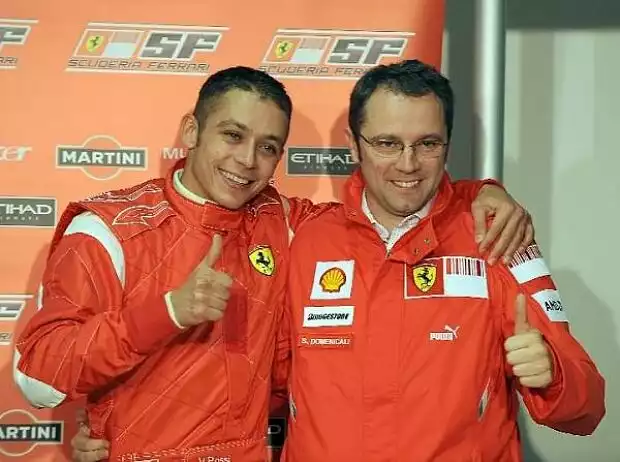 Titel-Bild zur News: Valentino Rossi und Stefano Domenicali