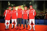 Giancarlo Fisichella, Marc Gené, Jules Bianchi, Felipe Massa und Fernando Alonso (Ferrari) 