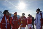 Marc Gené, Fernando Alonso, Giancarlo Fisichella und Felipe Massa (Ferrari) 