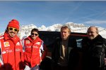 Fernando Alonso, Giancarlo Fisichella und Luca di Montezemolo (Präsident) (Ferrari) 