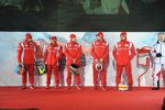 Fernando Alonso, Felipe Massa, Giancarlo Fisichella, Jules Bianchi und Marc Gené (Ferrari) 