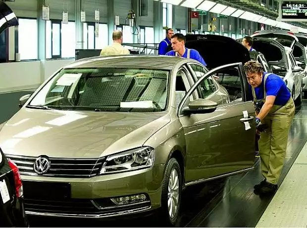 Passat-Produktion im Volkswagen-Werk Zwickau Titel-Bild zur News: Passat-Produktion im Volkswagen-Werk Zwickau