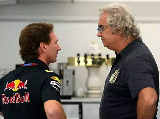 Flavio Briatore (Teamchef), Christian Horner (Teamchef) Titel-Bild zur News: Flavio Briatore (Teamchef), Christian Horner (Teamchef)