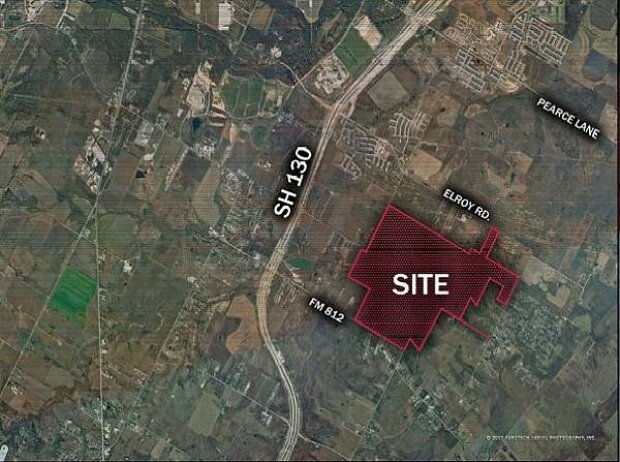 Satellitenbild des Areals in Austin Satellitenbild des Areals in Austin