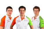 Paul di Resta, Adrian Sutil und Nico Hülkenberg (Force India) 