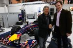 Mario Andretti und Christian Horner (Red-Bull-Teamchef) 