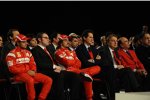 Felipe Massa, Stefano Domenicali, Fernando Alonso, John Elkann, Luca di Montezemolo, Emilio Botin